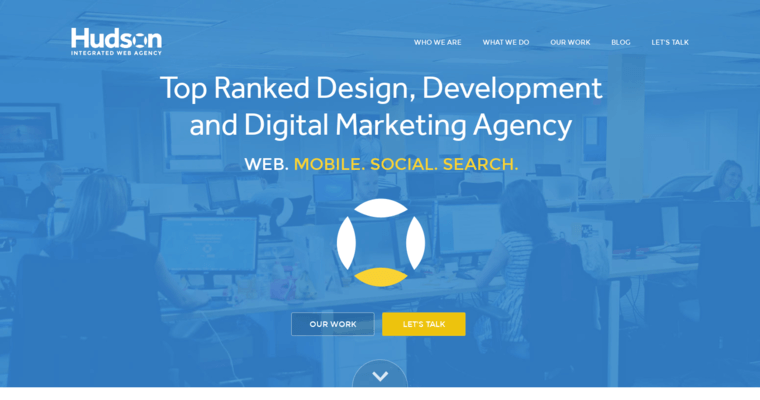 Home page of #8 Leading Online Marketing Company: Hudson Integrated