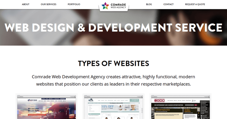 Service page of #15 Leading Search Engine Optimization Firm: Comrade
