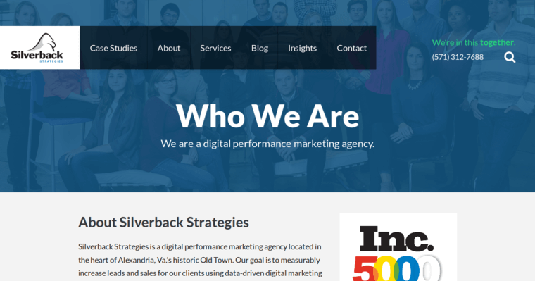 About page of #3 Top SEO Agency: Silverback Strategies