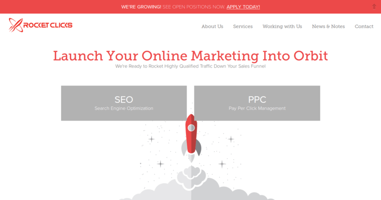 Home page of #1 Leading Law Firm SEO Firm: Rocket Clicks