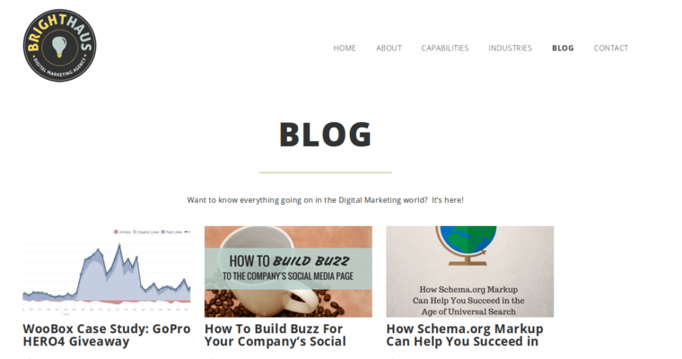 Blog page of #1 Leading San Diego SEO Firm: Brighthaus