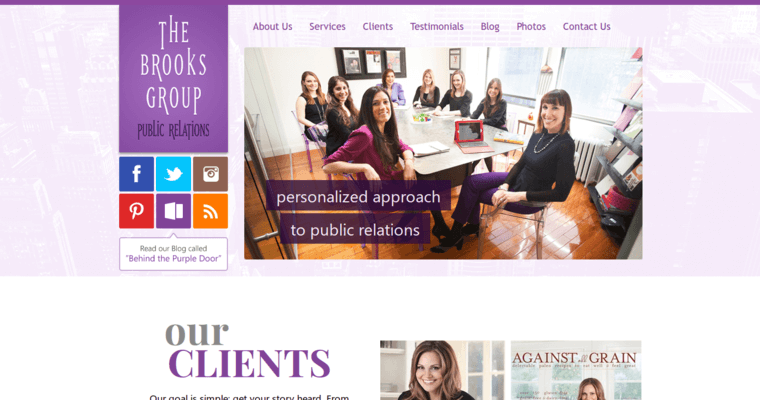 Home Page of Top Web Design Firms in New York: Brooks PR